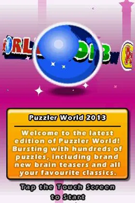 Puzzler World (USA) screen shot title